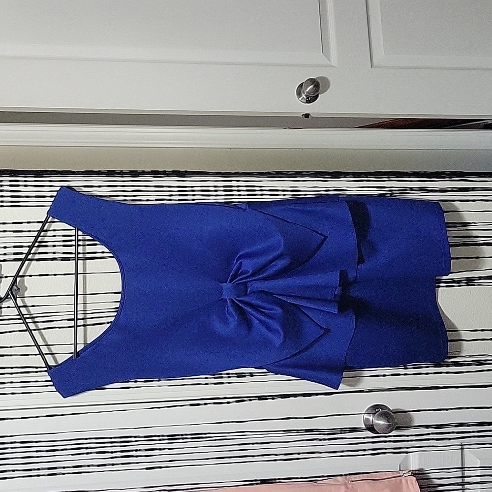 Royal Blue Peplum Dress size S